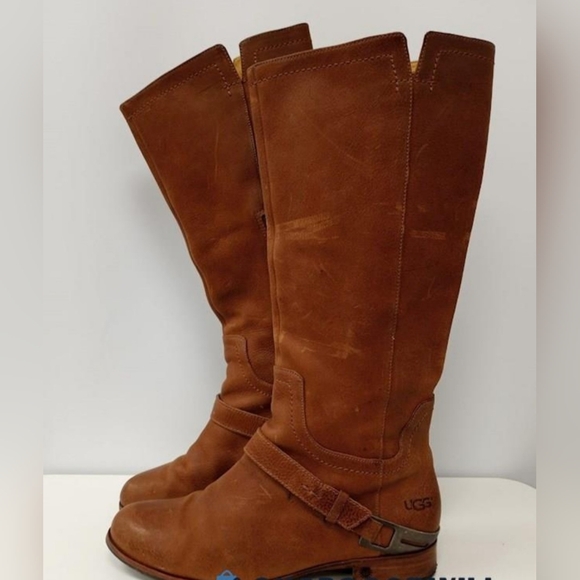 UGG Australia Channing Leather Boots. Women's 9 - Picture 2 of 9